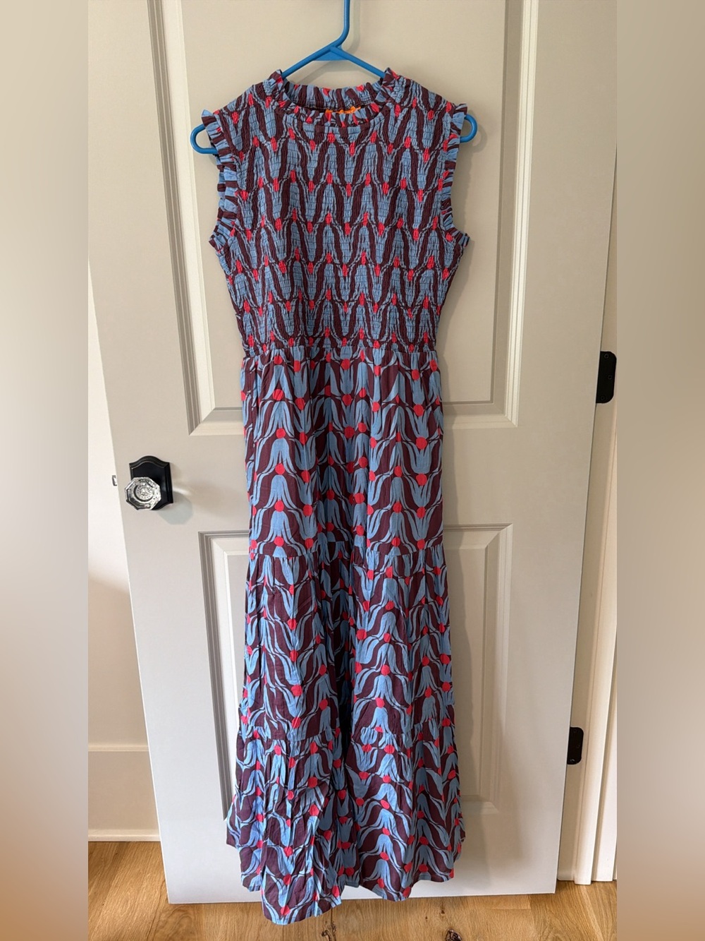 NWT Oliphant Exclusive Tulip Smocked Maxi Dress - size small - Picture 4 of 4